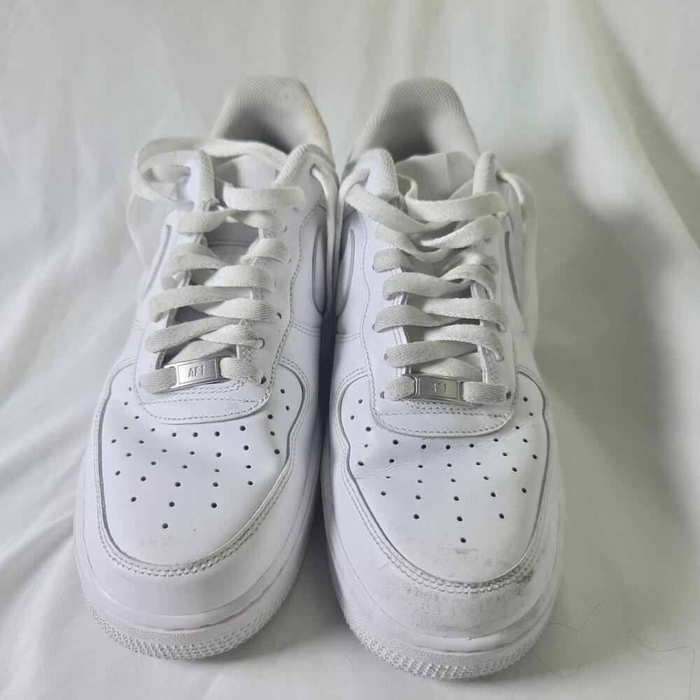 Nike Shoes Mens Size 10 White Air Force 1 '07 Leather Low Top Sneakers Casual